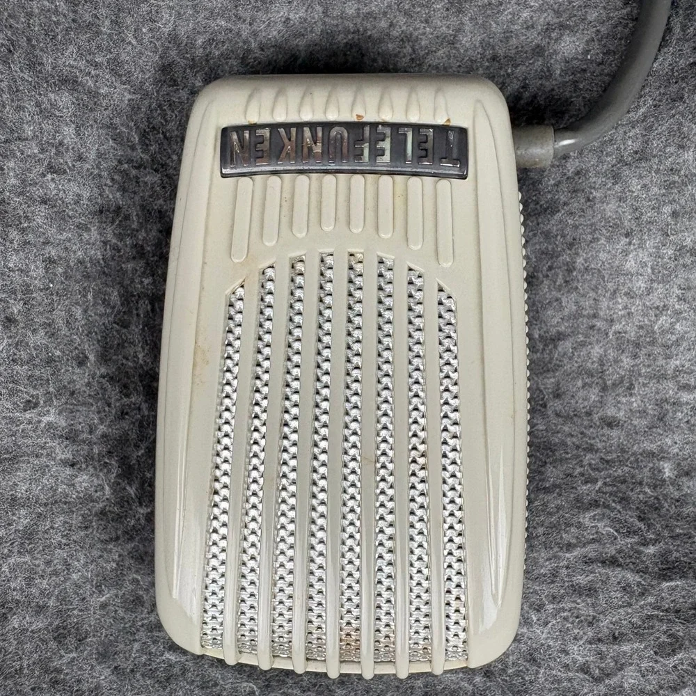 Telefunken D9A Vintage Dynamic Microphone German Broadcast MCM Studio Atomic Age